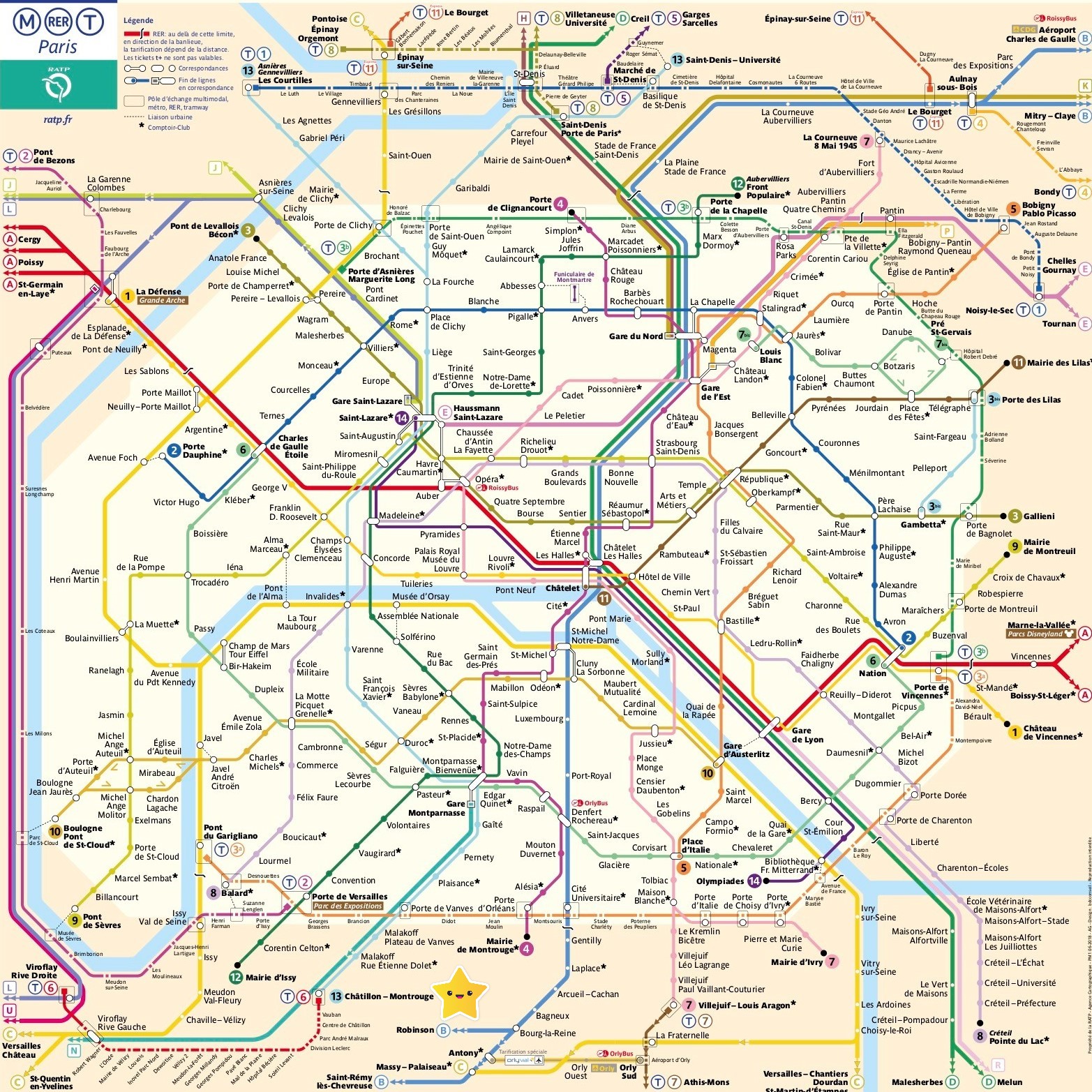 Paris's metro map